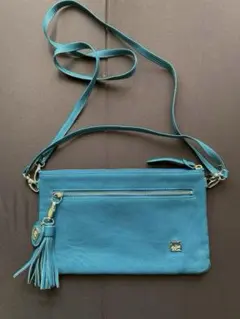 SAZABY サザビーレザーショルダーバッグ お財布　ソフト本革