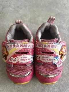 キャラクターシューズアンパンマン 女の子 ピンク ベビーシューズ 12.5 cm