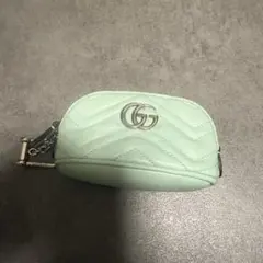 GUCCIグッチGGマーモント コイン＆キーケース ミントグリーン ミニポーチ