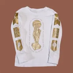 エアジョーダン ジャンプマン 白 金 豪華プリント 長袖 ロンT トップス