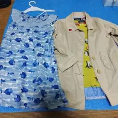 klädska 水色ワンピース　 120