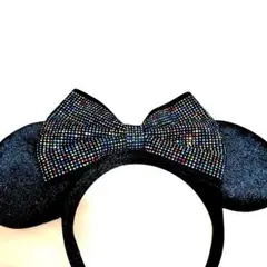 東京ディズニーリゾート カチューシャ ブラック スパンコールのサムネイル