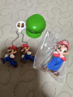 ルイージ ペットボトルキャップ　マリオ　キーホルダー　ガチャ