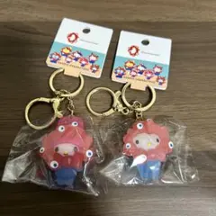 サンリオ ミャクミャク なりきり クリア カラーキーホルダー　キティ　マイメロ