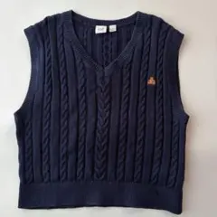 Gap Kids S ネイビーベスト(110-120cm相当)