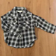 SHIPS チェック柄 長袖シャツ 80