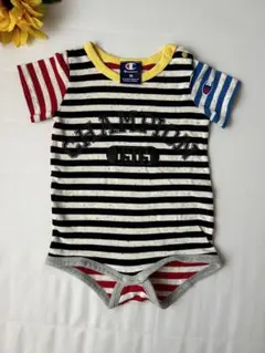 champion半袖ロンパース、クマさんデザイン靴下付