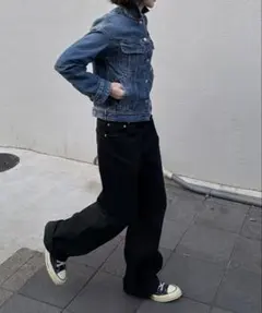ok.soon black cotton pants ブラックコットンパンツのサムネイル