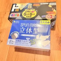 不織布マスク 立体型 2種セット まとめ売りのサムネイル