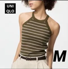 M(16)新品⭐️ユニクロ　ホルターネックブラタンクトップ M