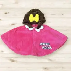 新品　ディズニー　ミニー　フリースポンチョ 70〜80cm