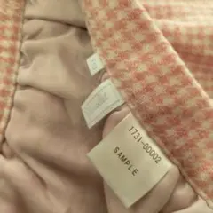 タルティーヌエショコラ　110cm千鳥格子ピンクスカート