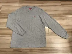 Supreme Small Box Logo L/S Tee グレー Lサイズ