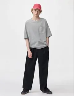 GU バレルレッグスラックス ブラック S