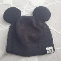 Disney ミッキーマウス ニット帽 ビーニー ブラックのサムネイル