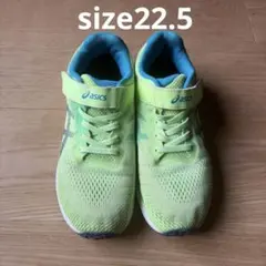 asics キッズ スニーカー ライトグリーン　サイズ22.5