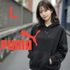 プーマ　PUMA フード付きパーカー L ブラック