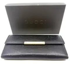 GUCCI グッチシマ　長財布 ブラックのサムネイル