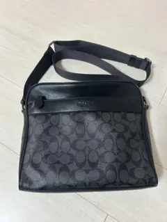 COACH シグネチャー ショルダーバッグ ブラック