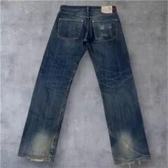 Levi’s 505 W31 日本製 鬼ヒゲ ハチノス 縦落ちフェード グランジ