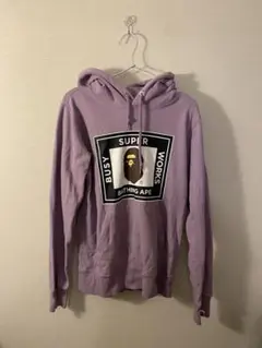 BAPE BUSY SUPER WORKS パーカー ラベンダーのサムネイル