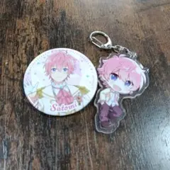【すとぷり】　さとみくん　缶バッジ　アクリルキーホルダー