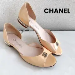 CHANEL シャネル　パール　ココマーク　フラットシューズ　サンダル　ミュールのサムネイル