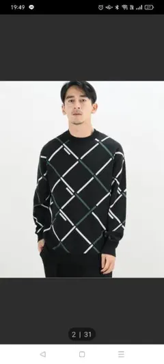 417EDIFICE　ニット　SAGE WASHABLE MELLOW C/Nのサムネイル