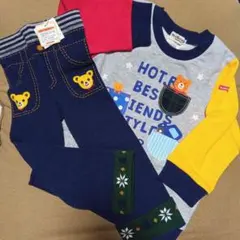 ホットビスケッツ100トレーナー レギンスセット