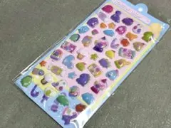 新品未開封　ボンボンドロップシール　ぷくぷくシール　立体シール　1枚　水色