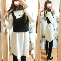 【新品タグ付き】2点set♡ビスチェ♡シャツワンピ