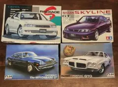 ザ・モデルカー プラモデル コロナ スカイライン シルビア 3点セット