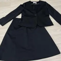 anysis スーツ ジャケット スカート オンワード樫山　黒　フォーマル　L
