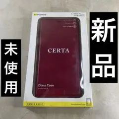 【新品】iPhone XsMax レッド ケース 手帳CERTAのサムネイル