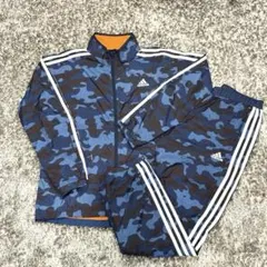 15％⬇️adidas 迷彩柄 ウインドブレーカー ジャージ カモフラ 160cm