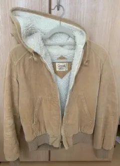 コーデュロイ ボアジャケット ベージュ