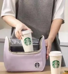 韓国スターバックス シリコンフードバック保存容器 ピンク & グリーン