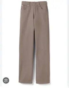 【グレイル】ブラウン ストレートデニム