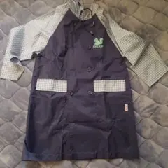 フード付きネイビーレインコート130