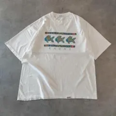 クレイジーシャツ Tシャツ アニマル 魚 古着 90s USA製 XL 白