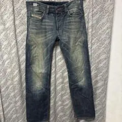 スリムフィット ダークブルーデニム