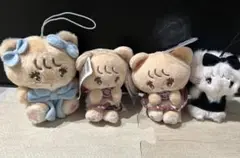 mikko ぬいぐるみ マスコット 4点セットのサムネイル