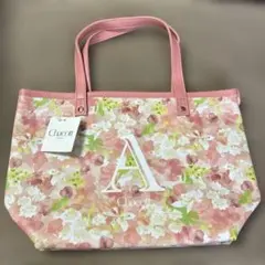 Chacott トートバッグ 花柄 ピンク イニシャルAのサムネイル