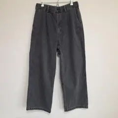 【GU】デニムバギースラックス [丈標準68.0~72.0cm]