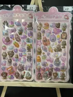 ラブブ　立体シールセット