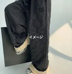 SOL93 キルティング 裏ボアパンツ イージーパンツ パンツ カジュアルパンツ