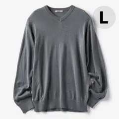 新品✨ DoCLASSE 長袖 メンズ Vネック セーター L グレー メンズのサムネイル