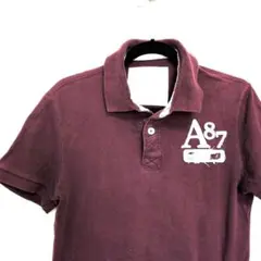Aeropostale ポロシャツ A87 ワインレッド M バーガンディのサムネイル
