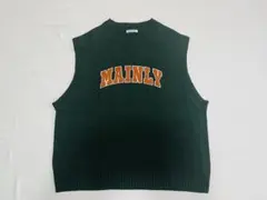 OLIVE des OLIVE グリーン ニットベスト