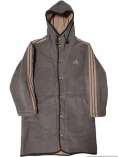 ヴィンテージ　アディダス　フリースロングジャケット グッドデザイン　90s